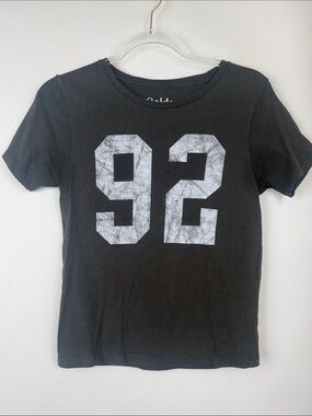 Nordstrom Golden Hour Black Short Sleeve Crew Neck 92 T-shirt Size Medium